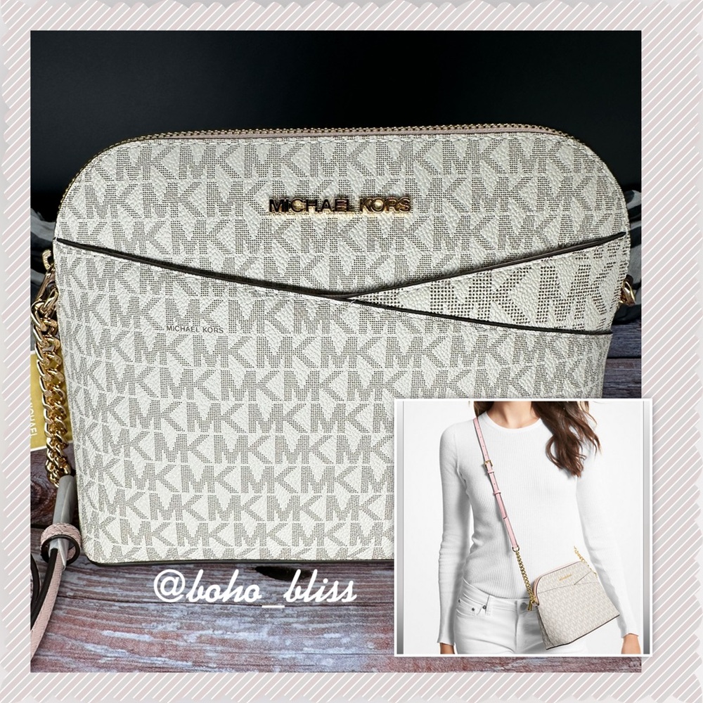 MICHAEL KORS | Medium Jet Set Logo Dome Crossbody Bag NWT